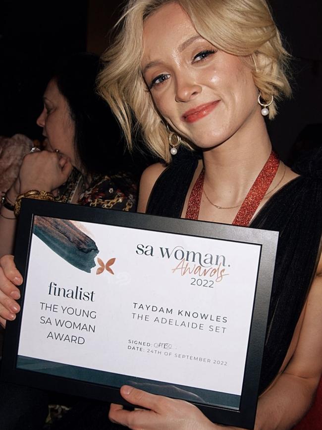 Taydam Knowles was a finalist in the SA Woman Awards. Picture: Supplied