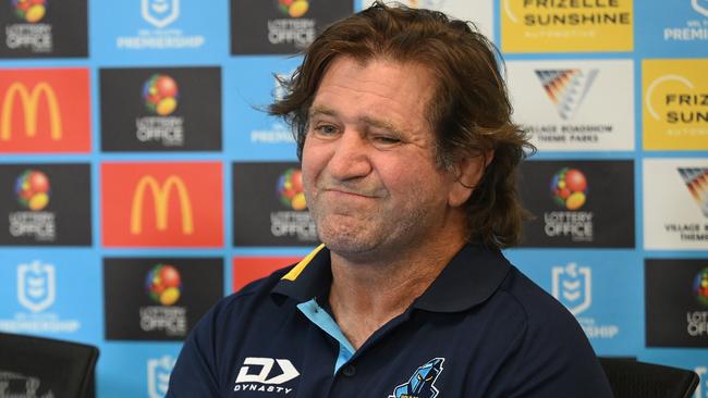 Des Hasler after Titans loss to Dolphins. PIcture: NRL Photos