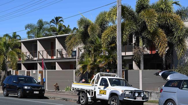 John Peros's former home in Mackay, where a visitor smelled paint or bleach the day after Shandee Blackburn’s murder.