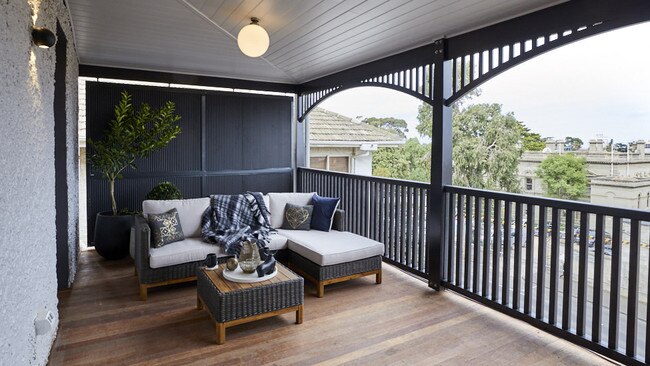 The upstairs verandah wasn’t any better, with the judges also tearing it to sheds for lack of creativity. Picture: The Block