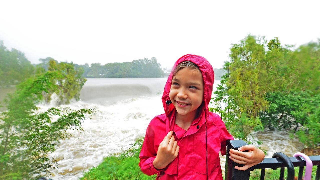 Ciara Endacott, 8. of Douglas takes a look at Blacks Weir. Picture: Zak Simmonds