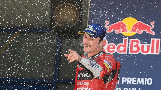 Miller was all smiles post-race. Picture: AFP