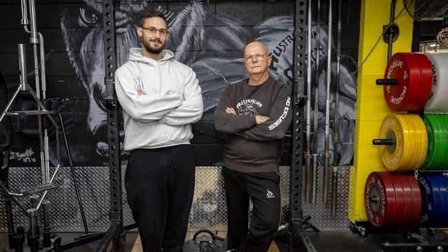 Australian Muscle The Gym manager Adrian Musseau and owner Kim Tanska. Picture: Emma Brasier