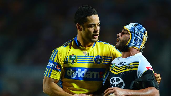 Jarryd Hayne and Johnathan Thurston, two of the greatest players of the modern era.