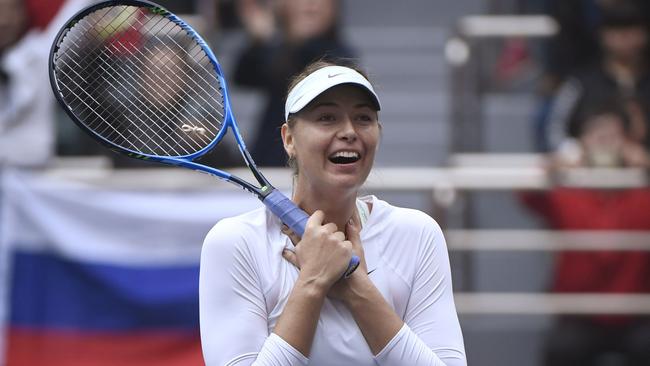 Maria Sharapova won’t compete at the Brisbane International. Picture: AFP Photo