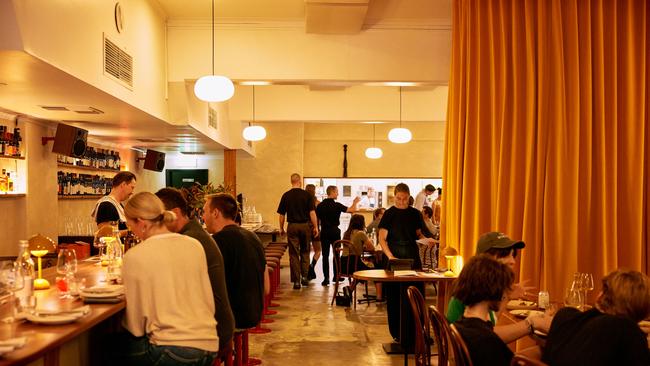 The interior at Longplay Bistro, most of which was crafted by the owners themselves.