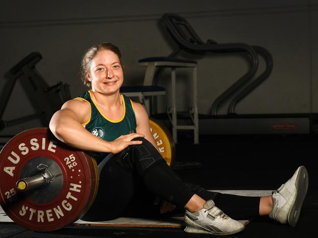 Weightlifter Sarah Cochrane will represent Australia at the 2022 Commonwealth Games in Birmingham. Picture: Shae Beplate.