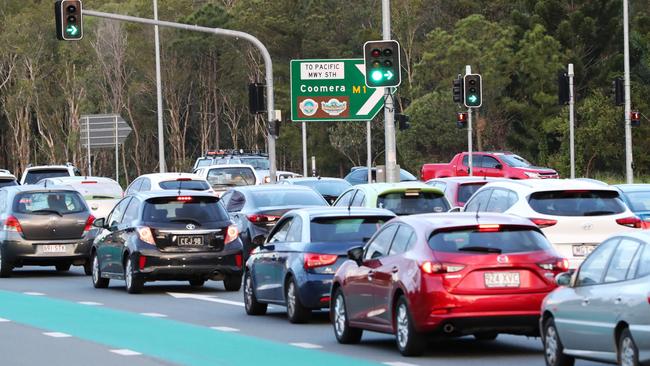 Traffic at a crawl on the M1. Picture: Nigel Hallett