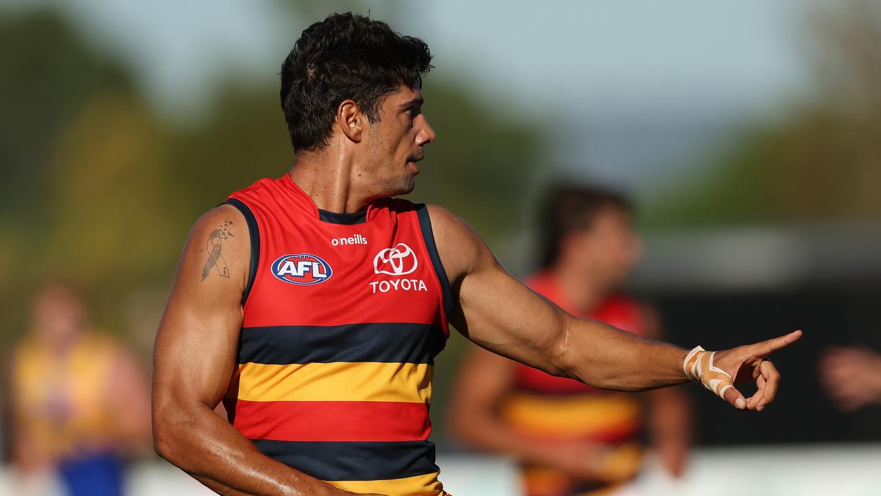 Shane McAdam had some nice moments on Friday night. Picture: Will Russell/AFL Photos via Getty Images)