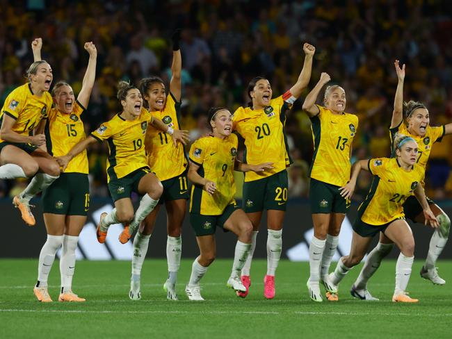 The Matildas’ matches have been Australia’s biggest sporting event by far. Picture: Lachie Millard