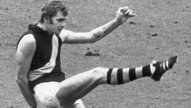 Barry Richardson playing for Richmond in one of their finals in 1971. Picture: NewsCorp Australia.