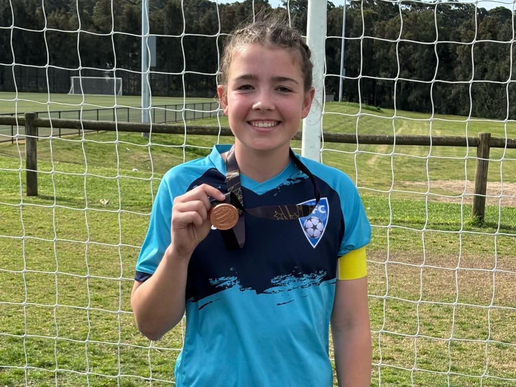 Eden Casey is the captain of Shellharbour JFC U13 girls. Picture: supplied