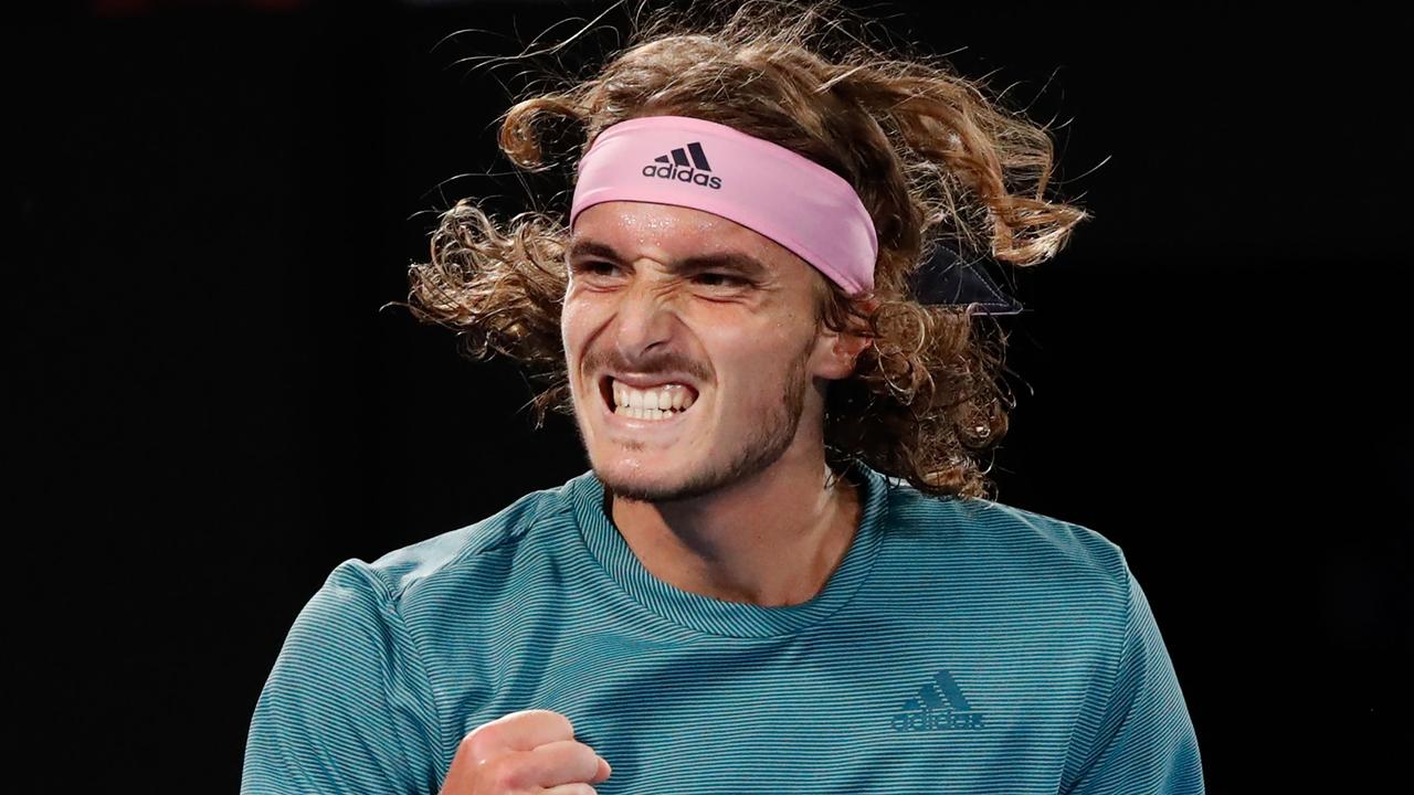 Stefanos Tsitsipas is through to the quarterfinals. Photo: DAVID GRAY / AFP