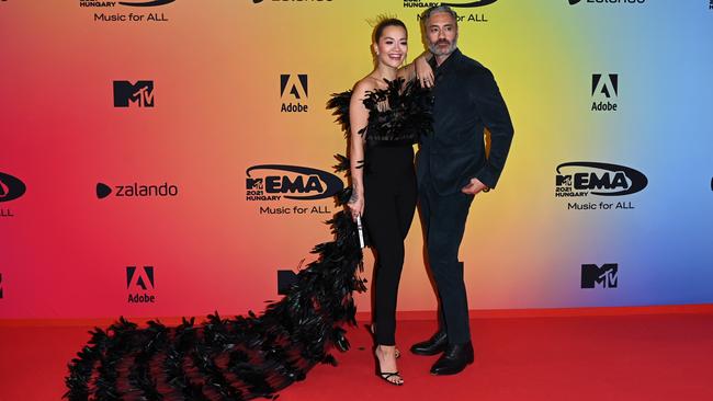 The pair looked sharp on the red carpet. Picture: Kate Green/Getty Images for MTV