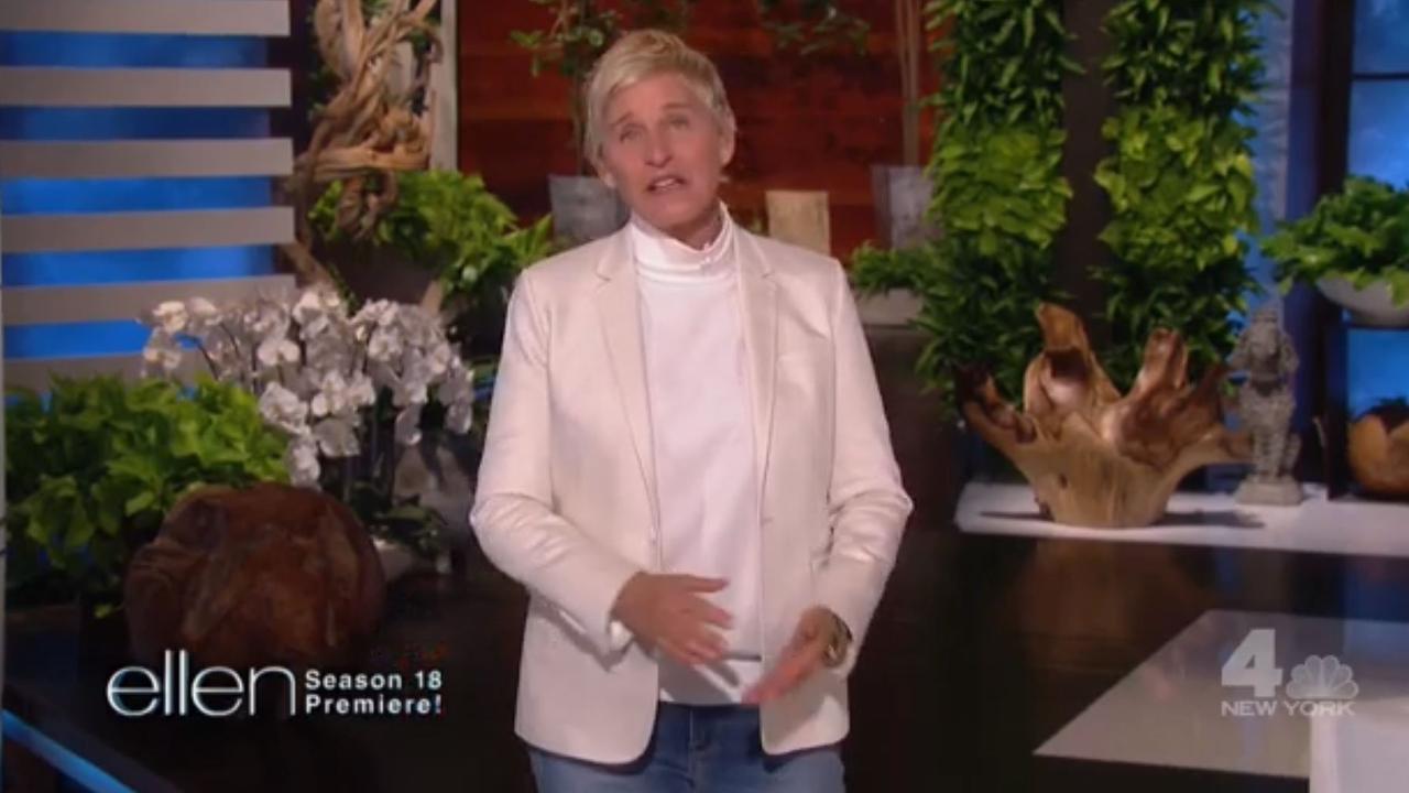 Ellen's opening monologue featured a sincere apology.