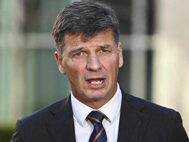 CANBERRA, Australia, NewsWire Photos. May 29, 2024: Shadow Treasurer Angus Taylor holds a press conference at Parliament House in Canberra. Picture: NCA NewsWire / Martin Ollman