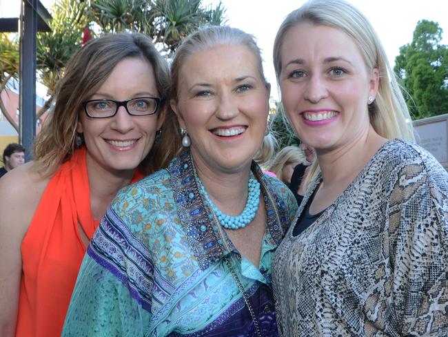 Sharon Solyma, Professor Catherine O’Sullivan, Laura Harvey at launch of Bleach Festival at Arts Centre Gold Coast, Broadbeach. Picture: Regina King