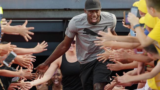 Usain Bolt was the star attraction at the Nitro Athletics in Melbourne.