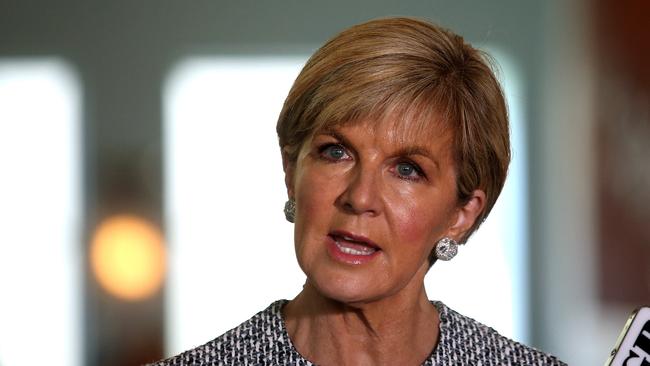 Foreign Minister Julie Bishop said North Korea has ‘signalled its contempt for its neighbours’. Picture: Kym Smith