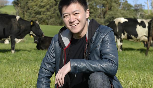 Chinese listed company DFP Australia has bought two farms, one at Poowong and one at Athlone. General manager Roy Wang at the Poowong Farm.