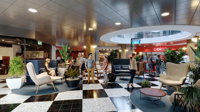 Artist impression of new Colonnades upgrade. Supplied by Vicinity Centres.
