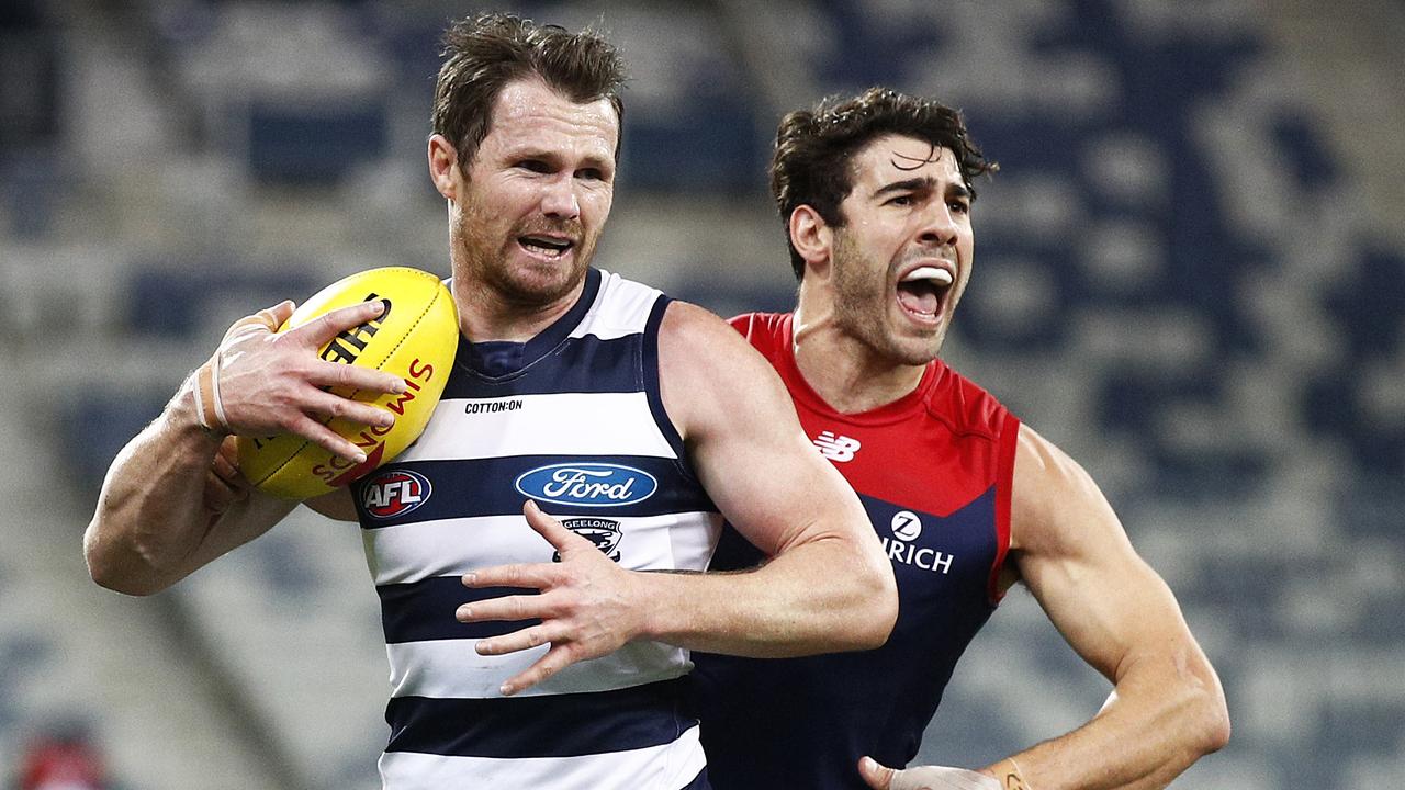 Patrick Dangerfield says Geelong’s finals experience is no edge on the Demons. Picture: Getty Images