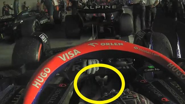 Daniel Ricciardo savours what could be his last moments in an F1 car. Photo: X.