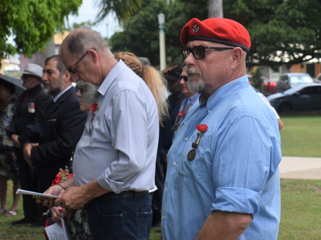 Afghanistan veteran Bruce Ford at the 2021 Remembrance Day Ceremony in Jubilee Park. Picture: Lillian Watkins