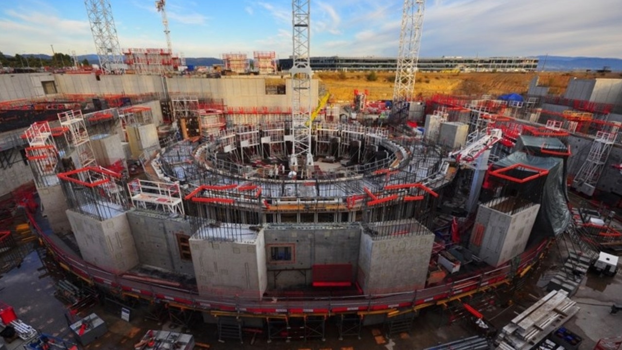 Construction of ITER fusion project in southern France