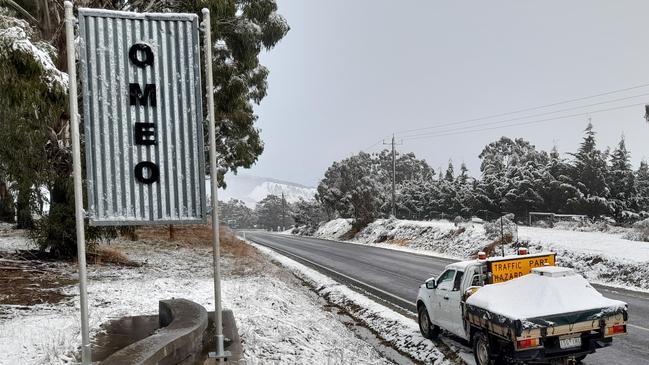 It’s a little chilly this morning and a reminder that winter isn’t going anywhere just yet. An icy blast has bought snow to OmeoPicture: East Gippsland Shire Council