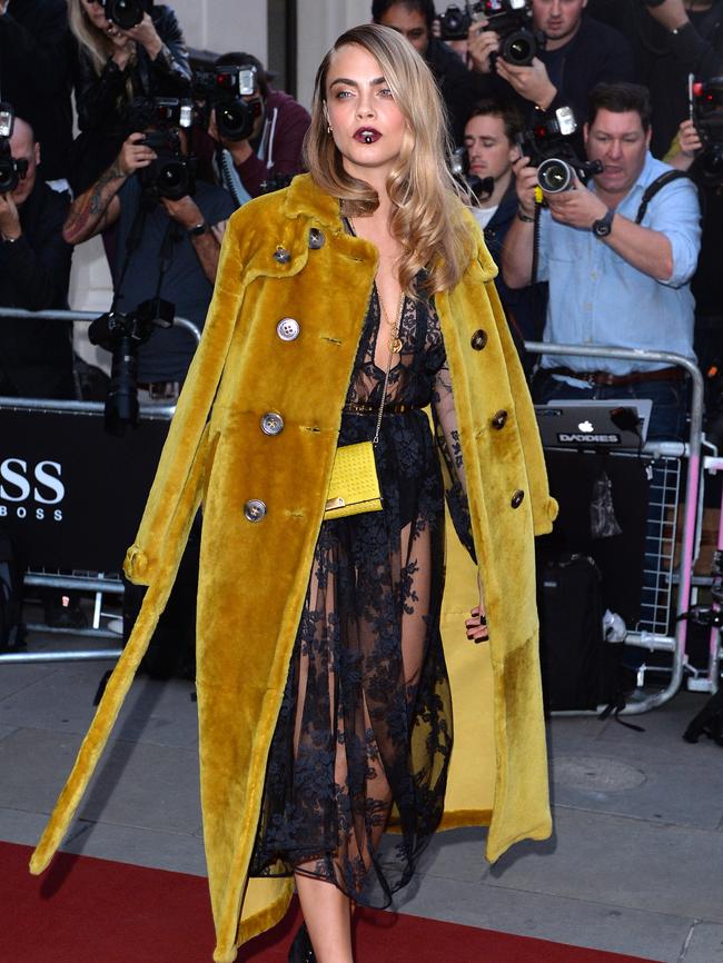 Cara Delevingne attends the GQ Men of the Year awards.