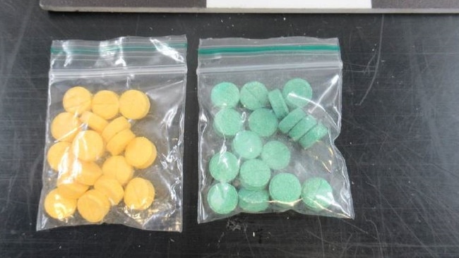 Nitazenes were found hidden inside bandaid packaging and in pill form by the Australian Federal Police. Picture: Australian Border Force