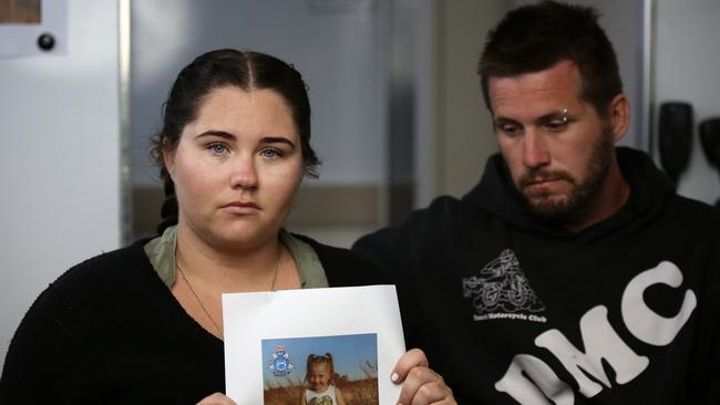 Cleo’s mother Ellie Smith and stepfather Jake Gliddon. Picture: ABC