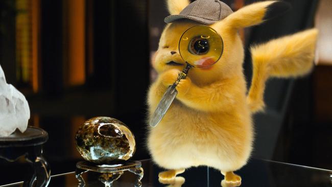 Detective Pikachu is voiced by Ryan Reynolds. Picture: AP