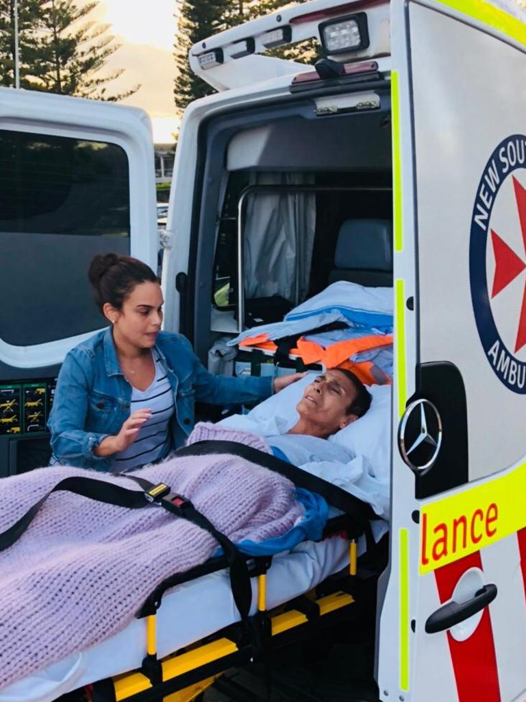 NSW Ambulance took Mrs Leon de la Barra to Brighton-Le-Sands.