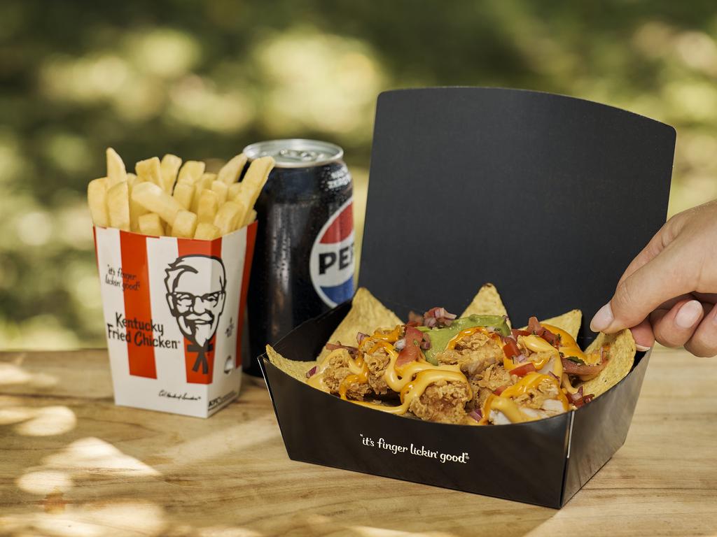 KFC has released Zinger Nachos. Picture: Supplied