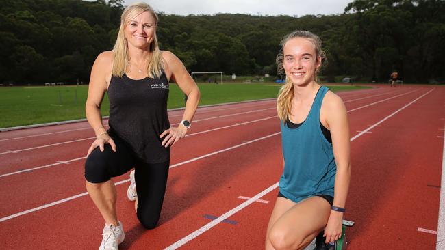 Melinda Gainsford-Taylor with 15-year-old Sally Priest.