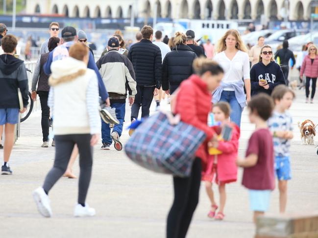 SYDNEY, AUSTRALIA - NewsWire Photos JULY 01, 2021: Pictured is a quiet Bondi Beach during lockdown in Sydney. Picture: NCA NewsWire / Christian Gilles