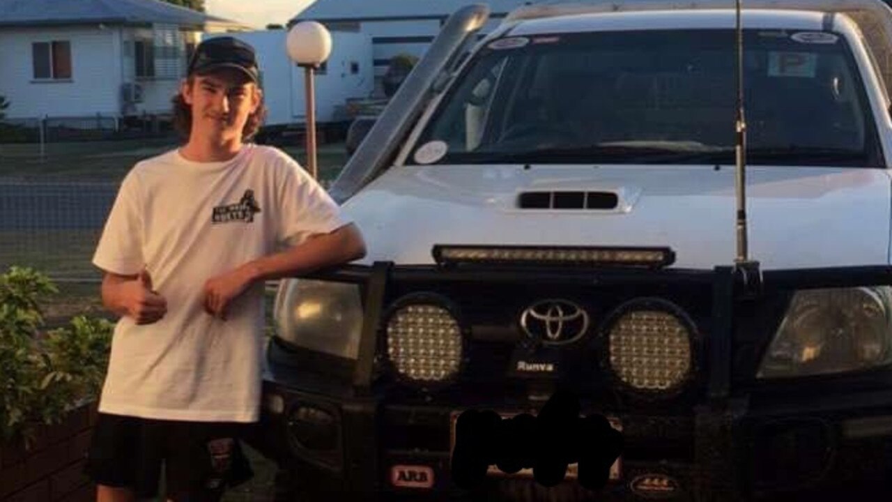 Mackay teen Gus William Ward wrote off his $30,000 Landcruiser while drink driving on the Bruce Highway. Picture: Facebook.