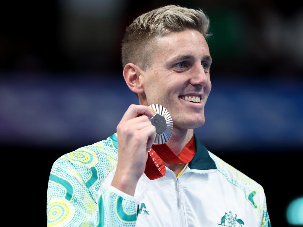 Bronze medallist Brenden Hall won the first medal for Australia at these Paralympics, at Paris La Defense Arena on August 29, 2024 in Nanterre. Picture: Michael Reaves/Getty Images