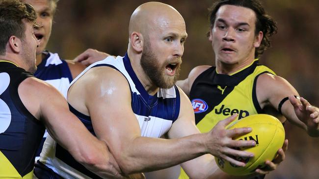 Gary Ablett decided to play on because he believes the Cats can win the flag in 2020. Picture: Mark Stewart