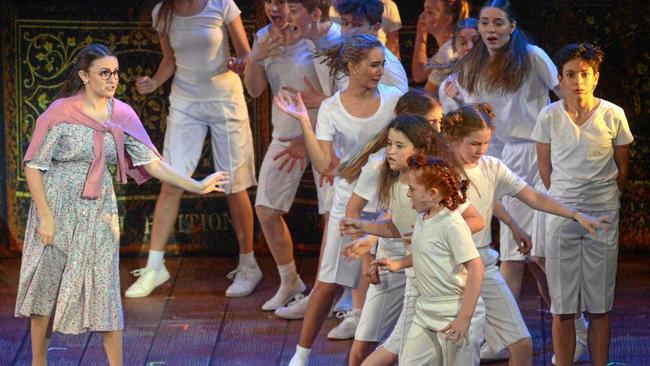 The lovely Miss Honey (Ella Kibblewhite-Claus) stands up for the school kids in Matilda. Picture: Jann Houley