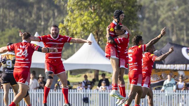 Men's Koori Knockout grand final, Walgett Aboriginal Connection vs Wiradjuri Aboriginal Rivers. Picture: Andrea Francolini