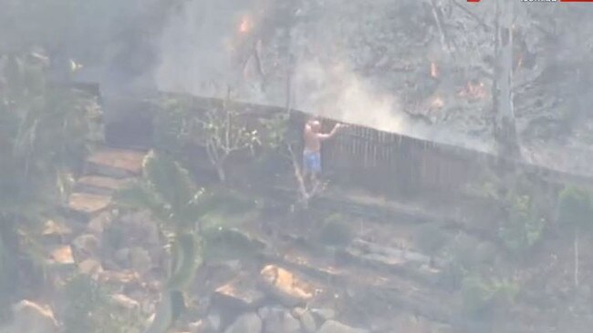 Bushfire at The Gap. Photo: 7 News