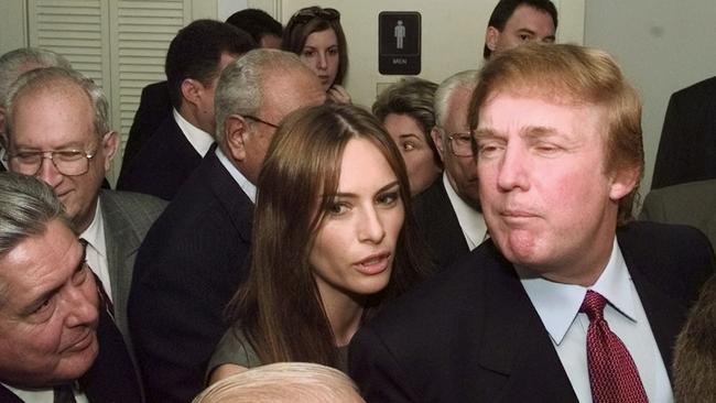 Donald Trump &amp; supermodel Melania Knauss in 1999.