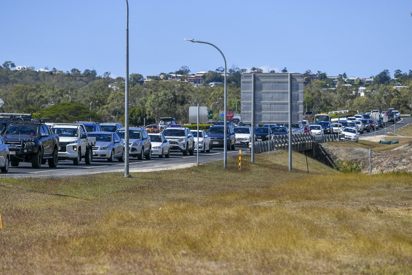 One direction on the Dawson Highway was closed after an incident occured on the corner of Dawson Highway and Aerodrome Road at around midday after an escaped prisoner allegedly attempted to flee from police.