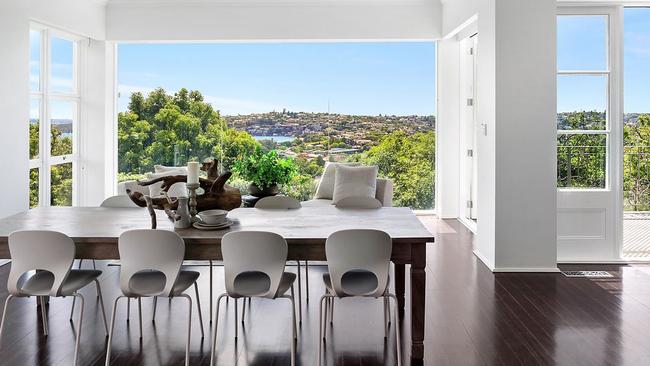 The property boasts expansive views of the harbour.