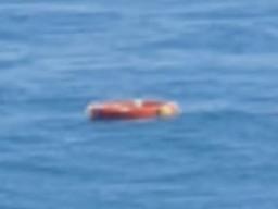 Two men had to be rescued after jumping off the the ferry to the Tiwi Islands yesterday. Picture: Supplied