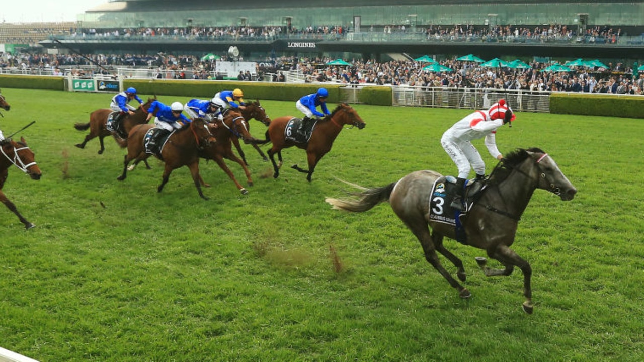 SYDNEY, AUSTRALIA - OCTOBER 17: Kerrin McEvoy on Classique Legend wins race 7 the TAB Everest during Sydney Racing at Royal Randwick Racecourse on October 17, 2020 in Sydney, Australia. (Photo by Mark Evans/Getty Images)