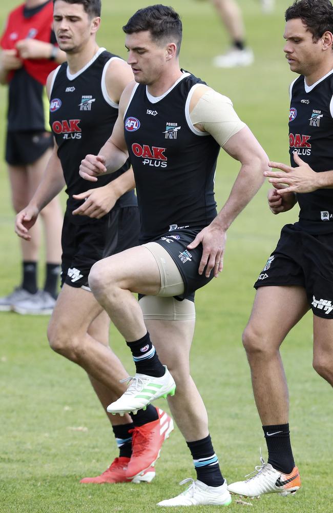 Rockliff is training in preparation for football to return but has no idea when that will be. Picture: Sarah Reed.